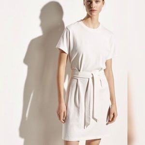 NWT Vince Short Sleeve Waist-Tie Dress